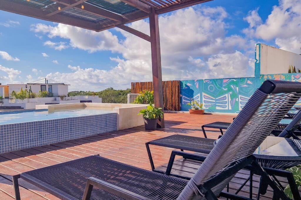 Eco-Friendly And Modern Loft 4 By Noox Apartment Tulum Luaran gambar
